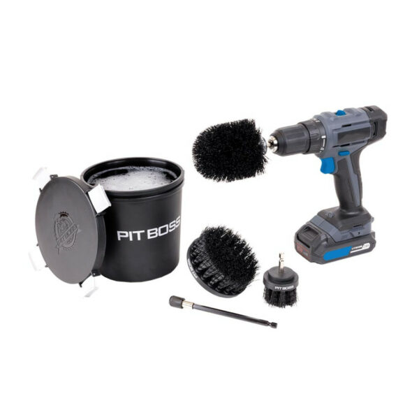 Kit de nettoyage 3 brosses barbecue pour visseuse sans fils - Pit Boss