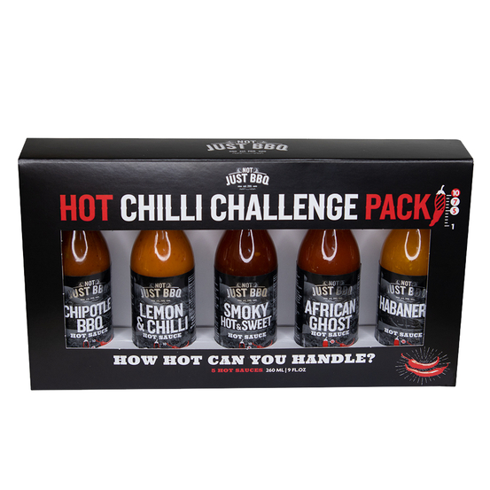 NOT JUST BBQ  Coffret "Hot Chilli Challenge" - 5 sauces piquantes