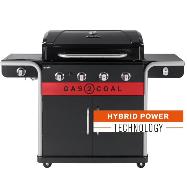 Barbecue Hybride Gas2Coal 2.0 440 – 4+1 Brûleurs, Double Cuisson Gaz & Charbon pour des Grillades Parfaites