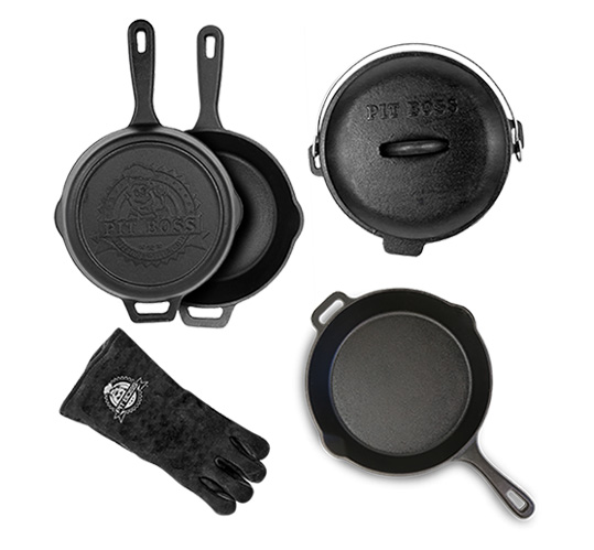 Pack 6 Accessoires de cuisson en Fonte Barbecue - Pit Boss