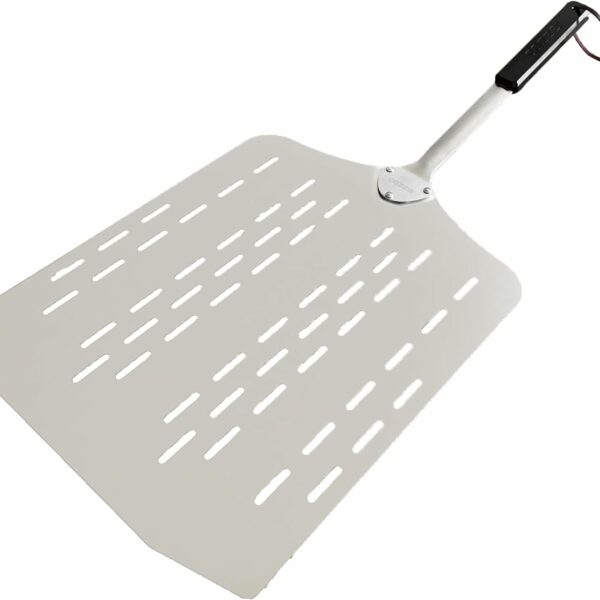 Pelle à Pizza Cozze en Aluminium de 60 x 28 x 28 cm en Acier perforé